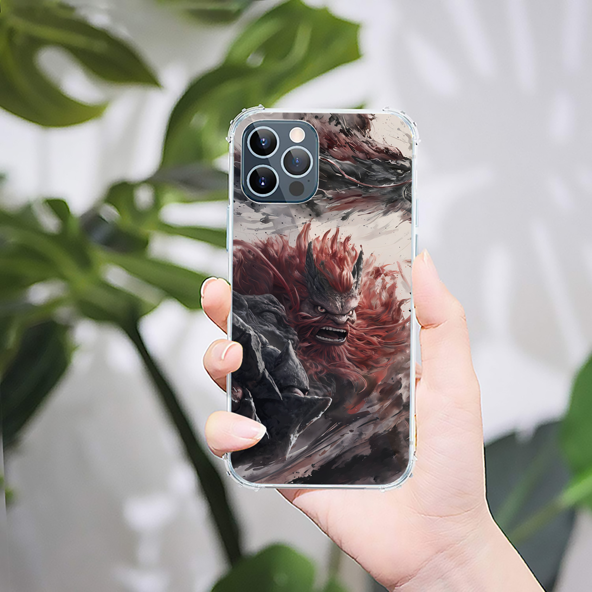 （画像用） Ne Zha 2 ナタ 魔童の大暴れ 【iPhone 12シリーズ対応】透明スマホケース（クリアソフトケース）